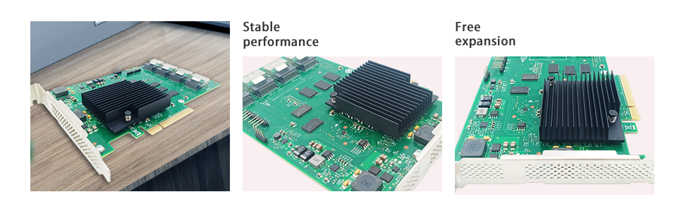 PCIe 2.0 x8 to 16-Port SAS/SATA3 Card SAS2116 6Gb/s UEFI- HBA SAS2116-16I