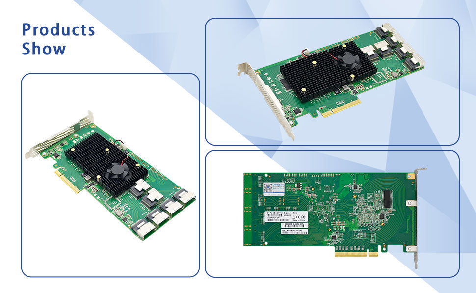 PCIe 2.0 x8 to 24-Port SAS/SATA Expander Card-HBA SAS2008-24I