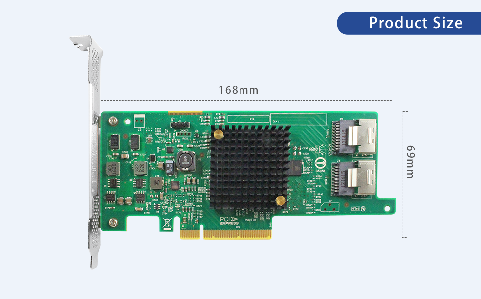 PCIe 2.0 x8 to 8-Port SAS/SATA RAID Card SAS2308-HBA SAS2308-8I