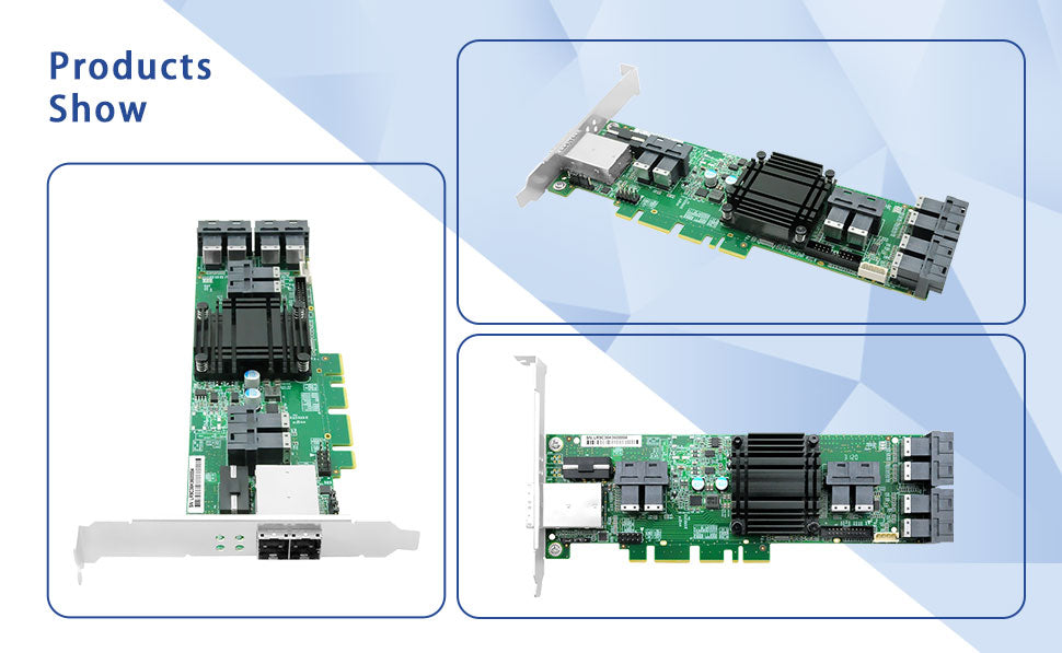 24-Port SFF-8643 SAS Adapter Card SAS35X36 12Gb/s-EXC SAS35X36-24I