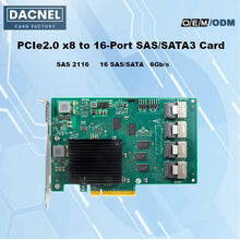 Load image into Gallery viewer, PCIe 2.0 x8 to 16-Port SAS/SATA3 Card SAS2116 6Gb/s UEFI- HBA SAS2116-16I
