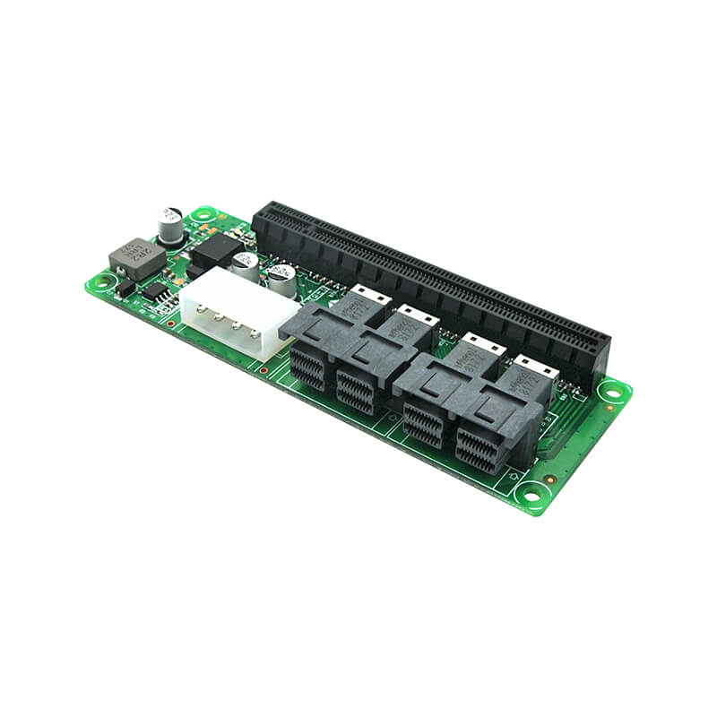 4-Port SFF-8643 auf PCIe3.0 x16 Steckplatzadapter