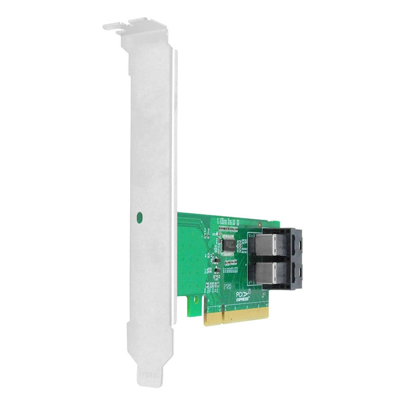 2 Port PCIe 3.0 x8 to U.2 NVMe SFF-8643 Adapter Card - XIC PE383