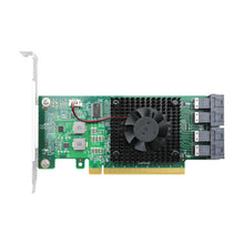 Cargar imagen en el visor de la galería, 4 Port PCIe 3.0 x16 to NVMe Switch Adapter-STC 3163-4I
