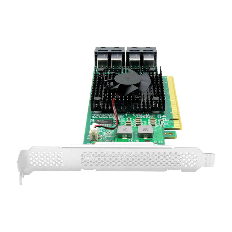 4 Port PCIe 3.0 x16 to NVMe Switch Adapter-STC 3163-4I
