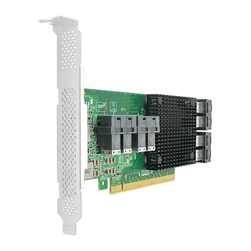 8 Port PCIe 3.0 x16 to Internal SFF-8643 NVMe Switch Card-STC PE3163-8I