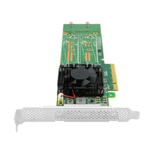 Lade das Bild in den Galerie-Viewer, PCIe3.0 x8 to 4-Port M.2 NVMe SSD Switch Card - PLX 8747
