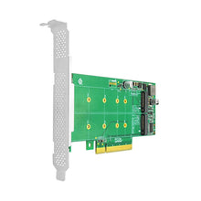 Load image into Gallery viewer, Dual M.2 NVMe PCIe 4.0 x8 Adapter Card- XIC PE382-2I
