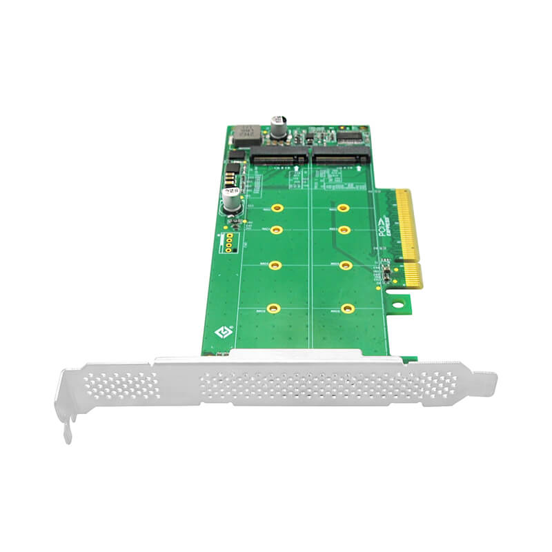 Dual M.2 NVMe PCIe 4.0 x8 Adapter Card- XIC PE382-2I