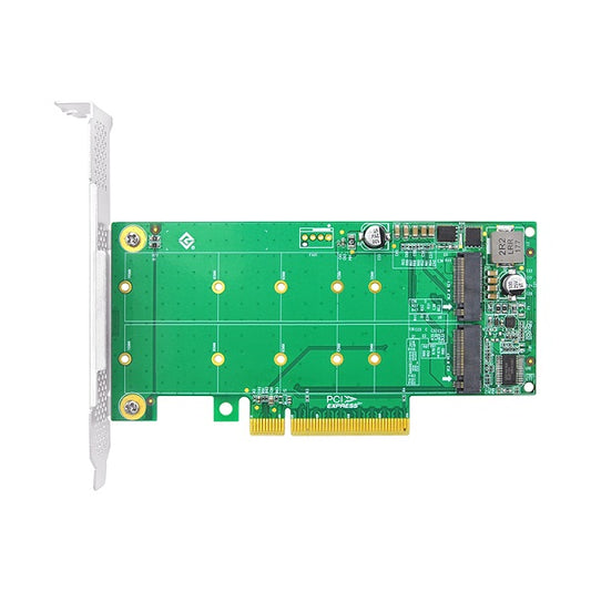 Dual M.2 NVMe PCIe 4.0 x8 Adapter Card- XIC PE382-2I