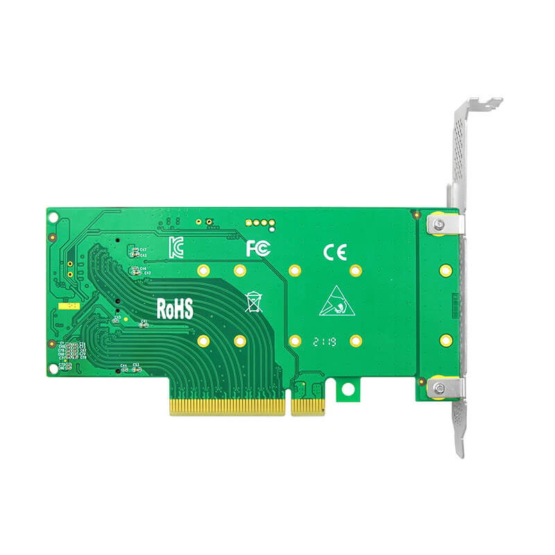Dual M.2 NVMe PCIe 4.0 x8 Adapter Card- XIC PE382-2I
