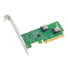 Load image into Gallery viewer, PCIe 4.0 x8 to 2x SlimSAS SFF-8654 4i Expansion Adapter-XIC PE485-2I
