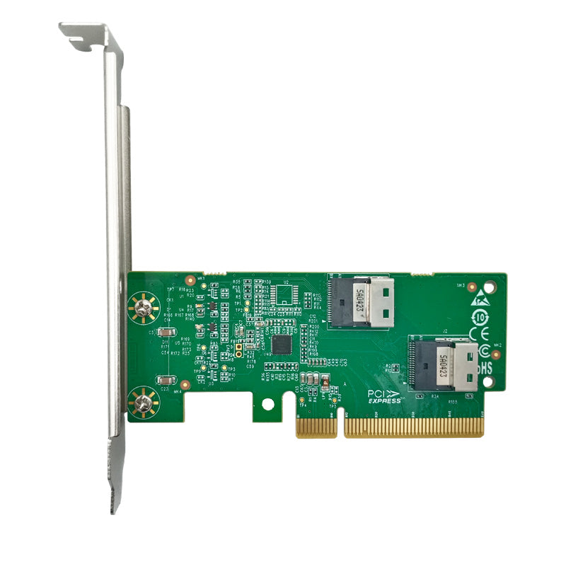 PCIe 4.0 x8 to 2x SlimSAS SFF-8654 4i Expansion Adapter-XIC PE485-2I