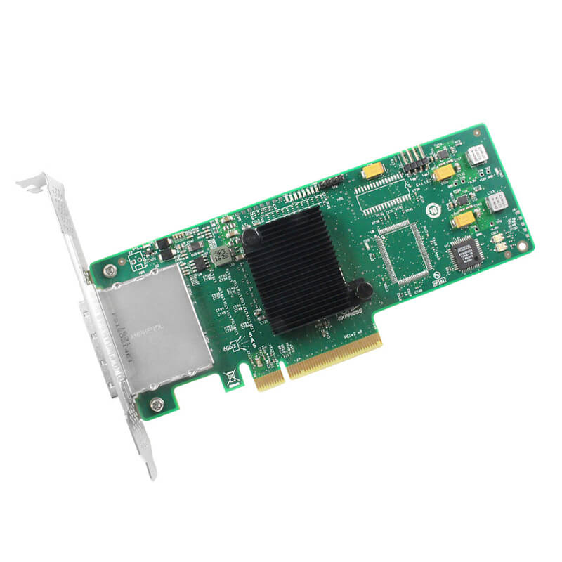 External 8 Port PCIe x8 to SAS/SATA Expansion Card-HBA SAS2008-8E Compatible for LSI 9200-8E