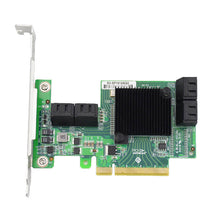 Cargar imagen en el visor de la galería, PCIe x1 to 8 Port SATA 6Gb/s SAS/SATA Expansion Card-HBA 2008-8S X1
