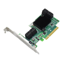 Cargar imagen en el visor de la galería, PCIe x1 to 8 Port SATA 6Gb/s SAS/SATA Expansion Card-HBA 2008-8S X1
