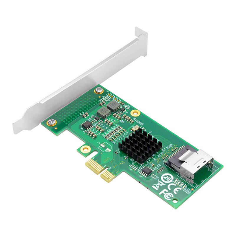 4 Port 6Gb/s PCIe x1 to SATA 3 RAID Card HBA 9230-4I X1