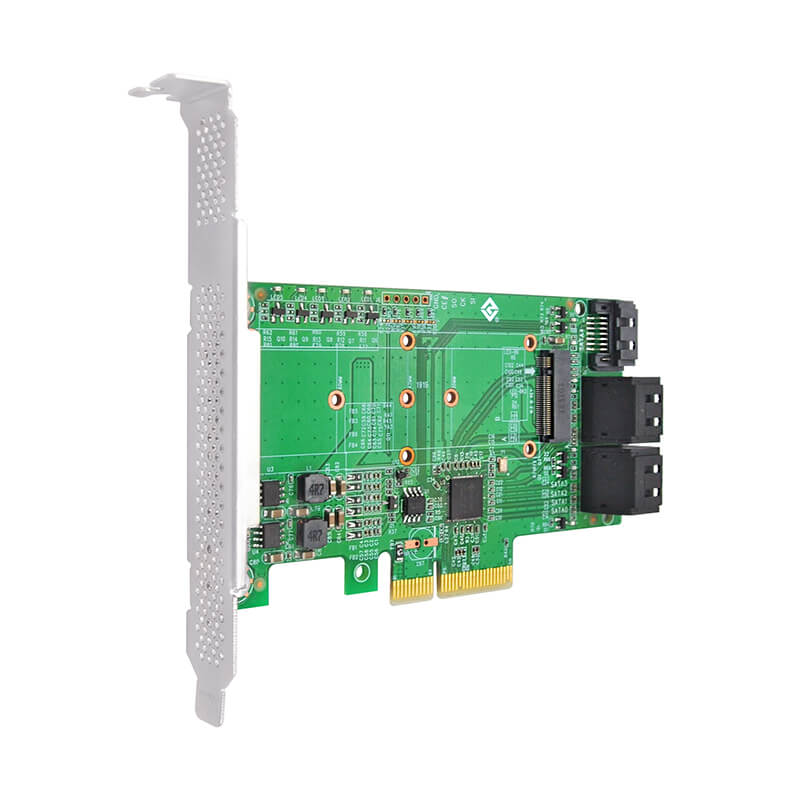 PCIe3.0 x4 to 5 ports SATA 6Gb/s Expansion Card-HBA 585-1M4S