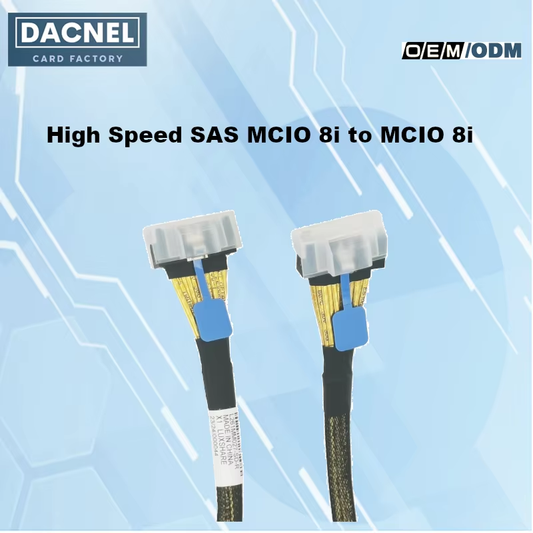 PCIe5.0 High Speed SAS MCIO 8i to MCIO 8i Cable 50CM