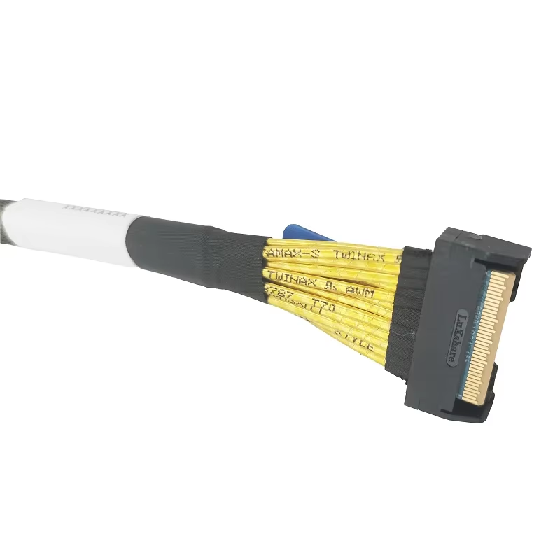 PCIe5.0 High Speed SAS MCIO 8i to MCIO 8i Cable 50CM