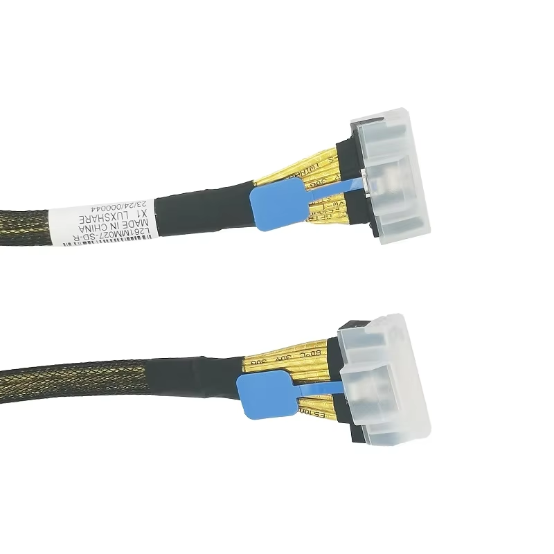 PCIe5.0 High Speed SAS MCIO 8i to MCIO 8i Cable 50CM