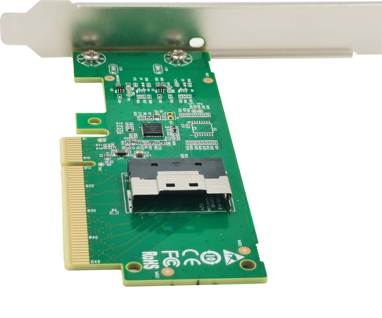 PCI Express 4.0 x8 to  SlimSAS SFF-8654 8i Adapter-XIC PE485