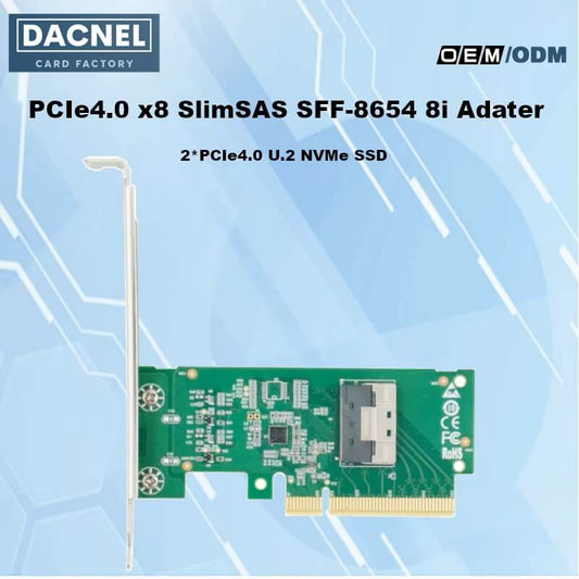 PCI Express 4.0 x8 to  SlimSAS SFF-8654 8i Adapter-XIC PE485