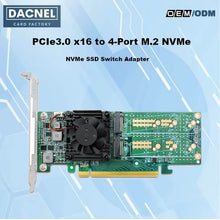 Cargar imagen en el visor de la galería, PCI Express x16 to Quad M.2 NVMe SSD Switch Adapter-STC 3162-4IL
