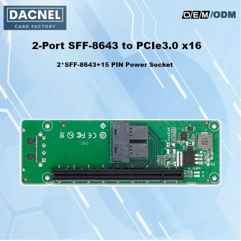 SFF-8643 8I auf PCIe3.0 x16 Steckplatzadapter