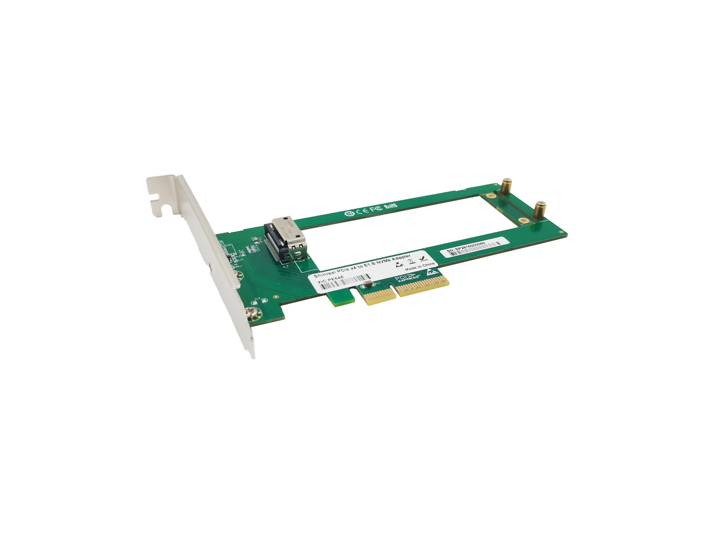 PCIe x4 to E1.S NVMe SSD Adapter