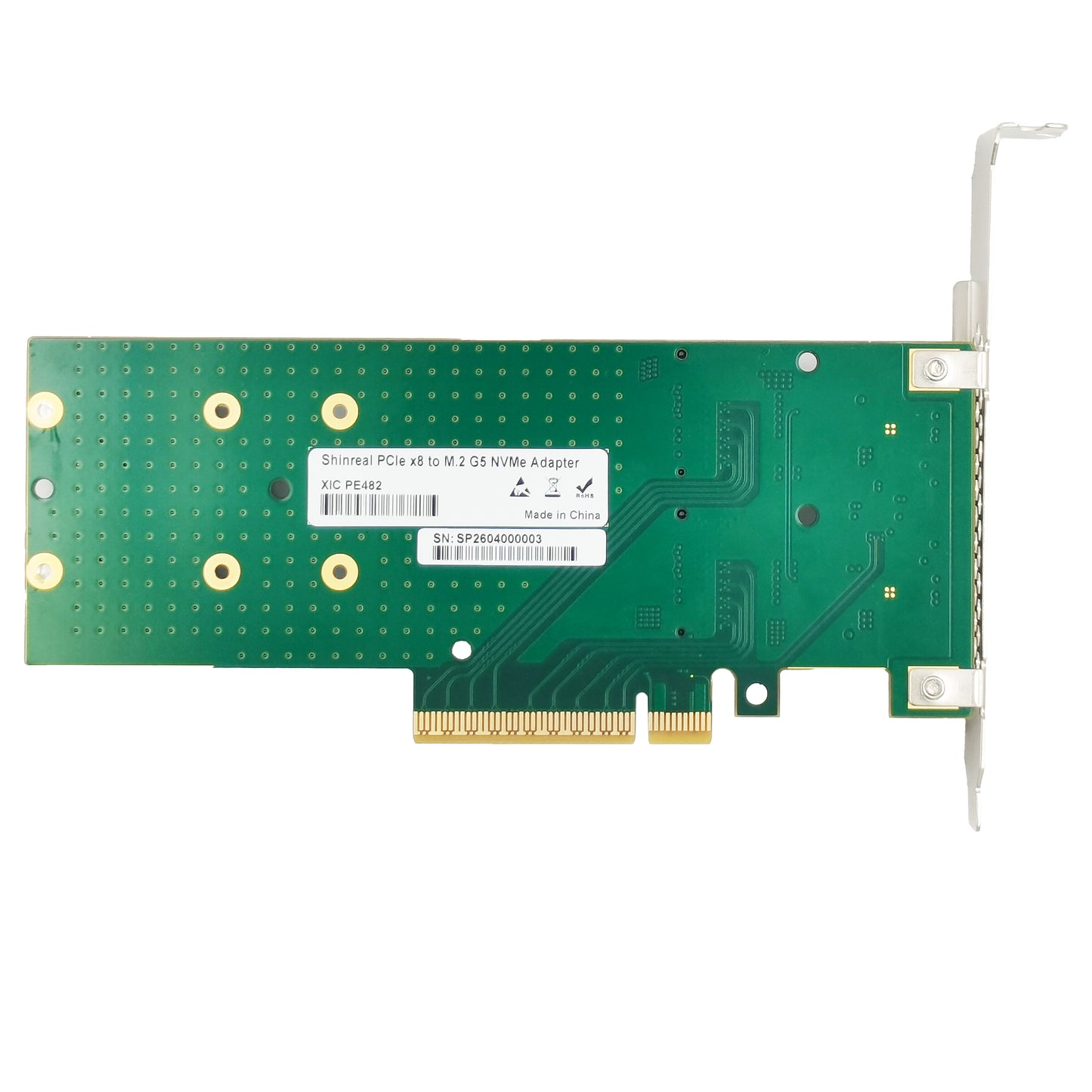 PCIe x8 to 2-Port M.2 NVMe Adapter