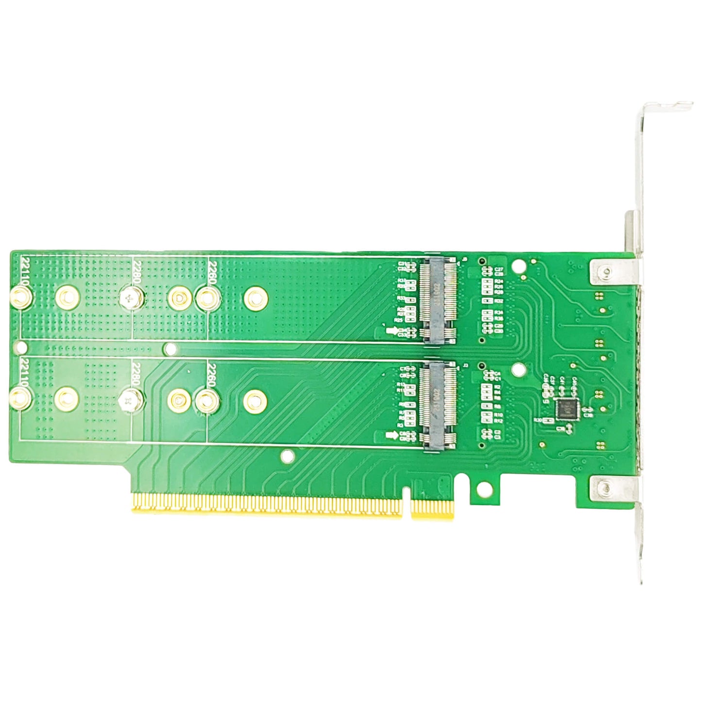 PCIe 5.0 x16 to 4-Port M.2 NVMe SSD Adapter Card – XIC PE5162