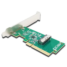Load image into Gallery viewer, PCIe 5.0 x8 to MCIO 8i Adapter Card Support 2*PCIe 5.0 U.2 NVMe SSD
