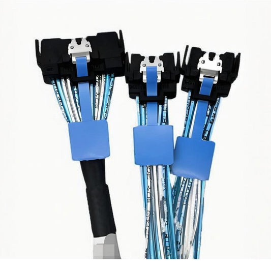 PCIe 5.0 MCIO 8i to 2-Port MCIO 4I Cable 70CM