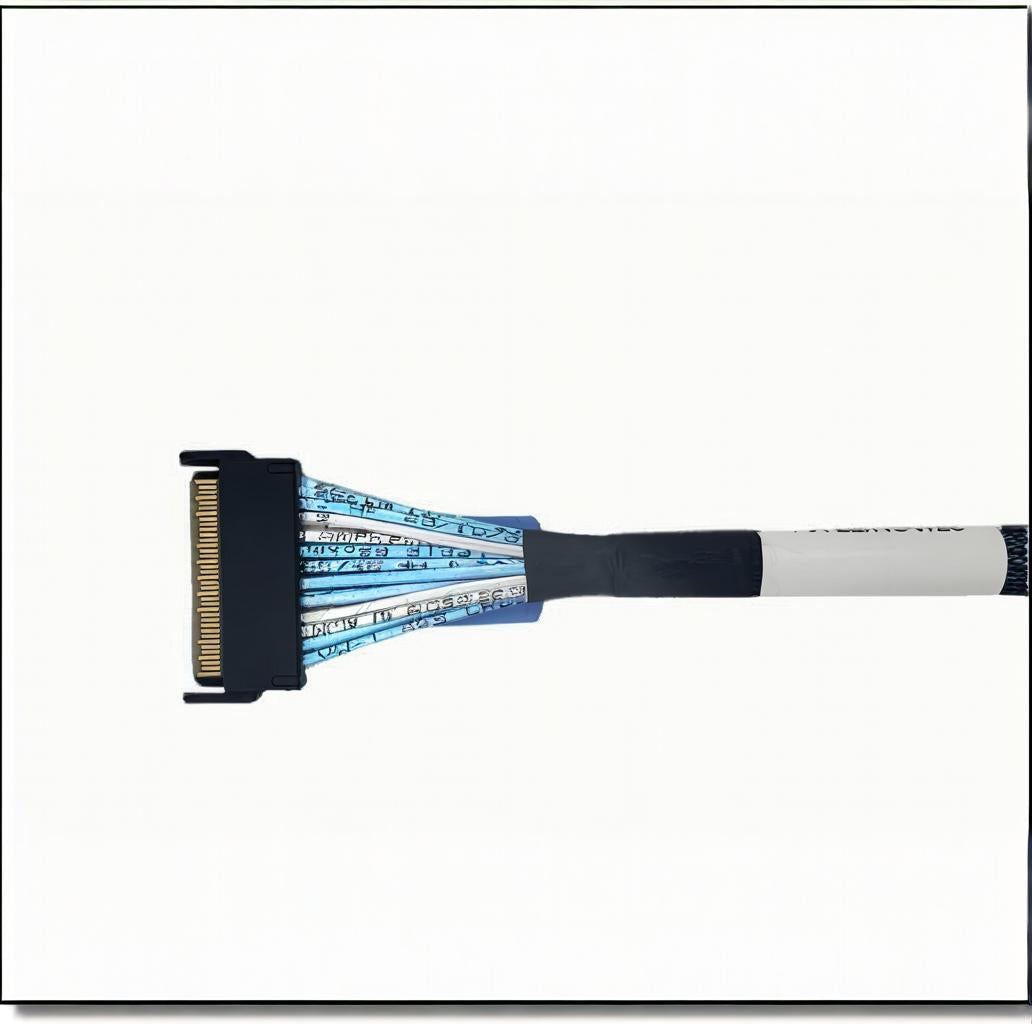 PCIe 5.0 MCIO 8i auf 2-Port MCIO 4I Kabel 70 cm