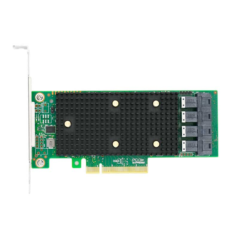 PCIe 3.1 x8 to 16 Port SAS/SATA/NVMe HBA Expansion Card - HBA SAS3416-16I